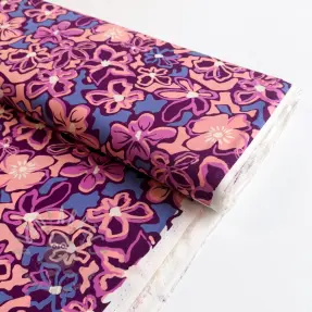 Viskos STRETCH Flowers Junie purple