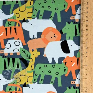 Sweatshirttyg Animaland petrol