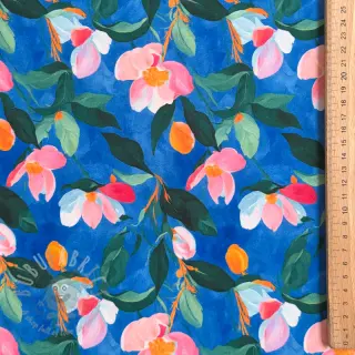 Viskos STRETCH Flowers Dorothia digital print