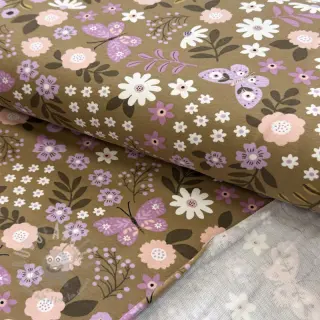 Sweatshirttyg Flowers Azriel camel