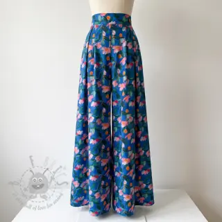 Viskos STRETCH Flowers Dorothia digital print