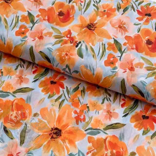Bomullstyg VOILE Sarah flowers digital print