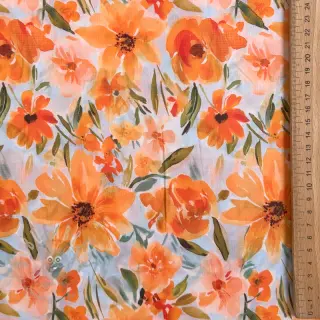 Bomullstyg VOILE Sarah flowers digital print