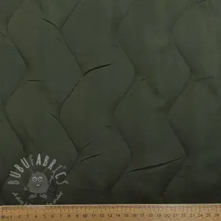 Vadderat tyg ZIG ZAG army green