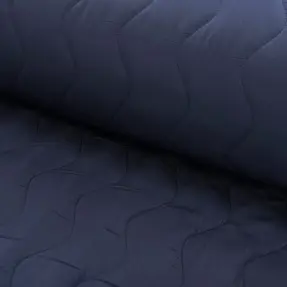 Prešívaná látka ZIG ZAG navy