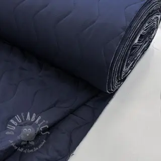 Vadderat tyg ZIG ZAG navy