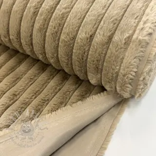 Konstpäls Stripes Luxe beige