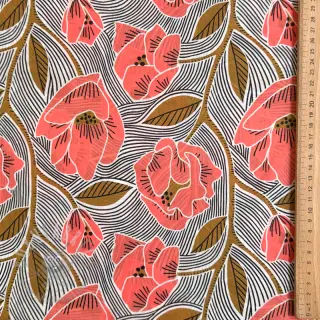 Bomullstyg VOILE Timi flowers