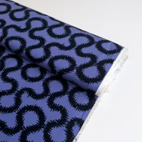 Viskóza STRETCH Abstract blue