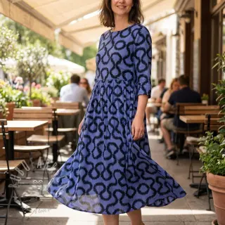 Viskos STRETCH Abstract blue