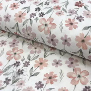 Dubbelgasväv/muslin Flowers Jana digital print