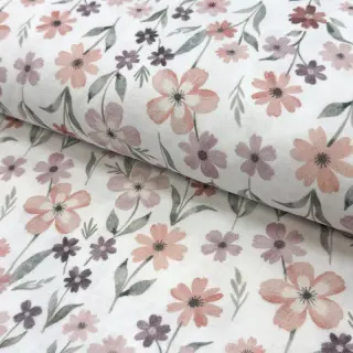 Dvojitá gázovina/mušelín Flowers Jana digital print