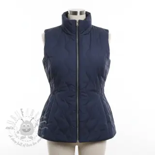 Vadderat tyg ZIG ZAG navy