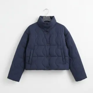 Prešívaná látka ZIG ZAG navy