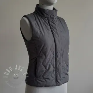 Vadderat tyg ZIG ZAG black