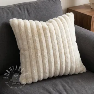 Konstpäls Stripes Luxe ecru
