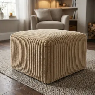 Konstpäls Stripes Luxe beige