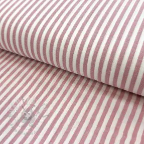 Dubbelgasväv/muslin YARN DYED Summer stripe rose