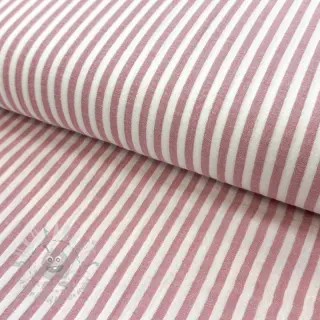 Dubbelgasväv/muslin YARN DYED Summer stripe rose