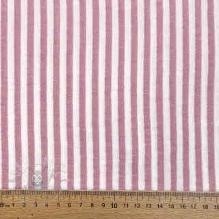 Dubbelgasväv/muslin YARN DYED Summer stripe rose