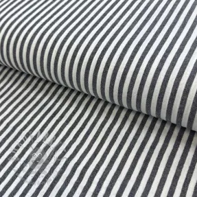Dubbelgasväv/muslin YARN DYED Summer stripe navy
