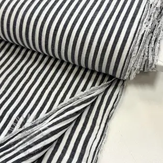 Dubbelgasväv/muslin YARN DYED Summer stripe navy