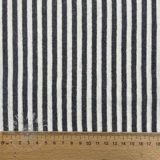 Dubbelgasväv/muslin YARN DYED Summer stripe navy