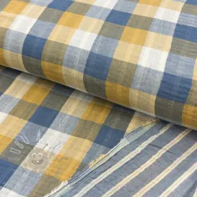 Dubbelgasväv/muslin DOUBLE SIDED Summer Check