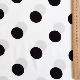 Viskóza RADIANCE Polka BIG dot white