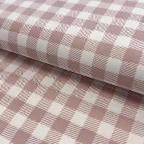 Bavlnená látka FLANNEL BIG Check light pink