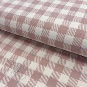 Bomullstyg FLANNEL BIG Check light pink