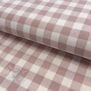 Bomullstyg FLANNEL BIG Check light pink