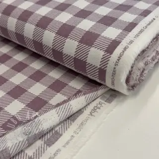 Bomullstyg FLANNEL BIG Check mauve