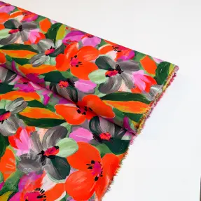 Viskos ECOVERO Flowers multi digital print