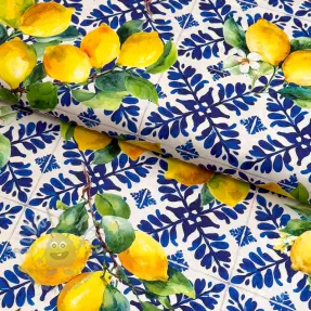 Bomullstyg VISCOSE Lemons digital print