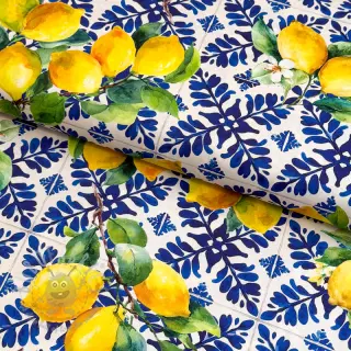 Bomullstyg VISCOSE Lemons digital print