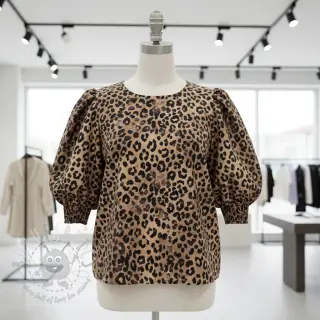 Bomullstyg VISCOSE Animal skin digital print