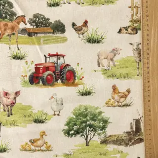 Dekoračná látka Cosy Farm Animals digital print
