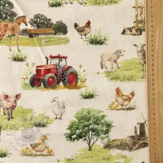 Dekorationstyg Cosy Farm Animals digital print