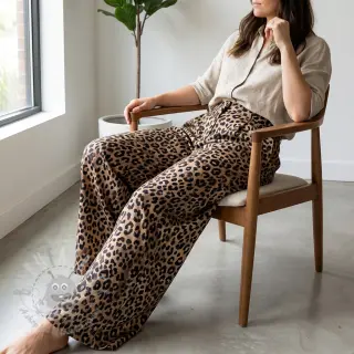 Bomullstyg VISCOSE Animal skin digital print