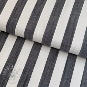 Viskos YARN DYED Stripes BIG navy