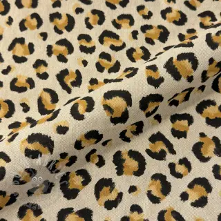 Dekorationstyg Linenlook premium Leopard Animal Print