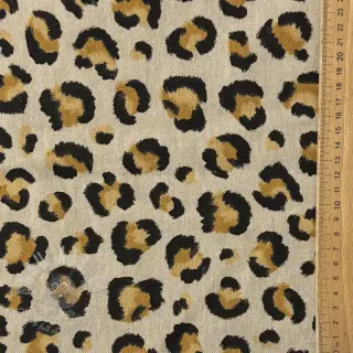 Dekorationstyg Linenlook premium Leopard Animal Print