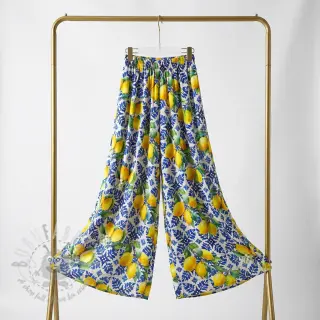 Bomullstyg VISCOSE Lemons digital print