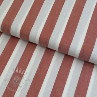 Viskos YARN DYED Stripes BIG orange