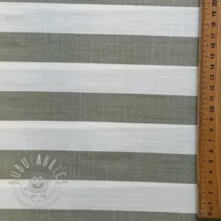 Viskos YARN DYED Stripes BIG green