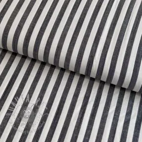 Viskos YARN DYED Stripes SMALL navy