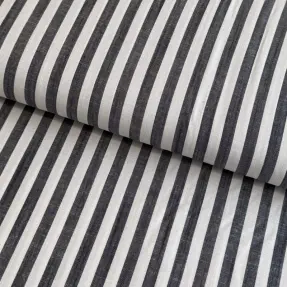 Viskóza YARN DYED Stripes SMALL navy