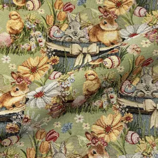 Dekorationstyg GOBELIN premium Playful Easter Scene