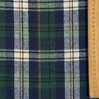 Scottish Check YARN DYED BRUSHED Atlas green